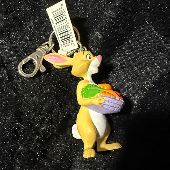 Cute Rabbit Keychain with Basket - Picture 2 of 4